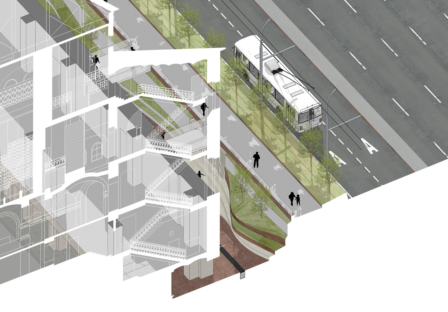 建筑剖透视分析
