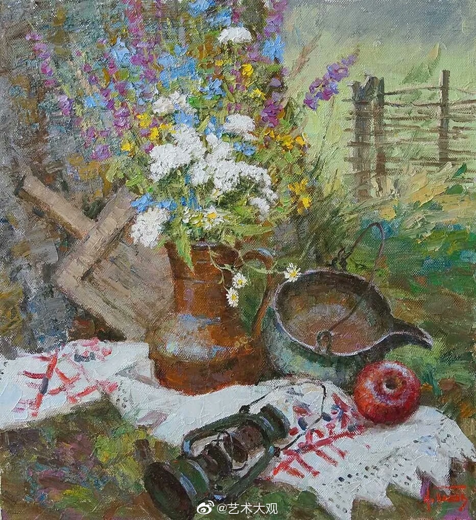 俄罗斯画家伊戈尔·帕诺夫静物油画作品专辑-2
