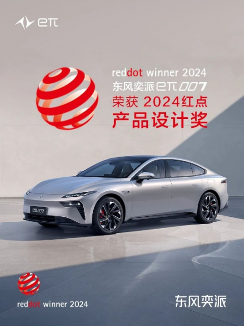 当红挡不住eπ007喜提德国红点设计大奖