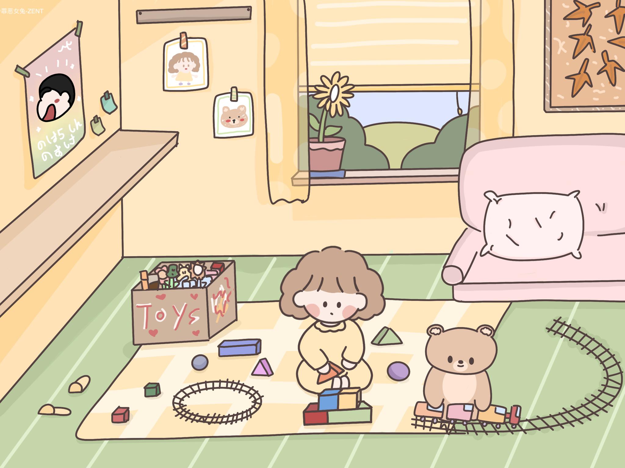 敲可爱的ipad壁纸 / 罪恶女兔-zent