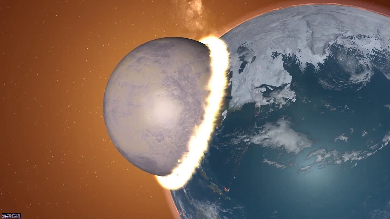 快看 如果忒伊亚行星撞向了我们的地球 那场景会是这样的 快看 如果忒伊亚行星撞向了我们的地球 那场景会是这样的