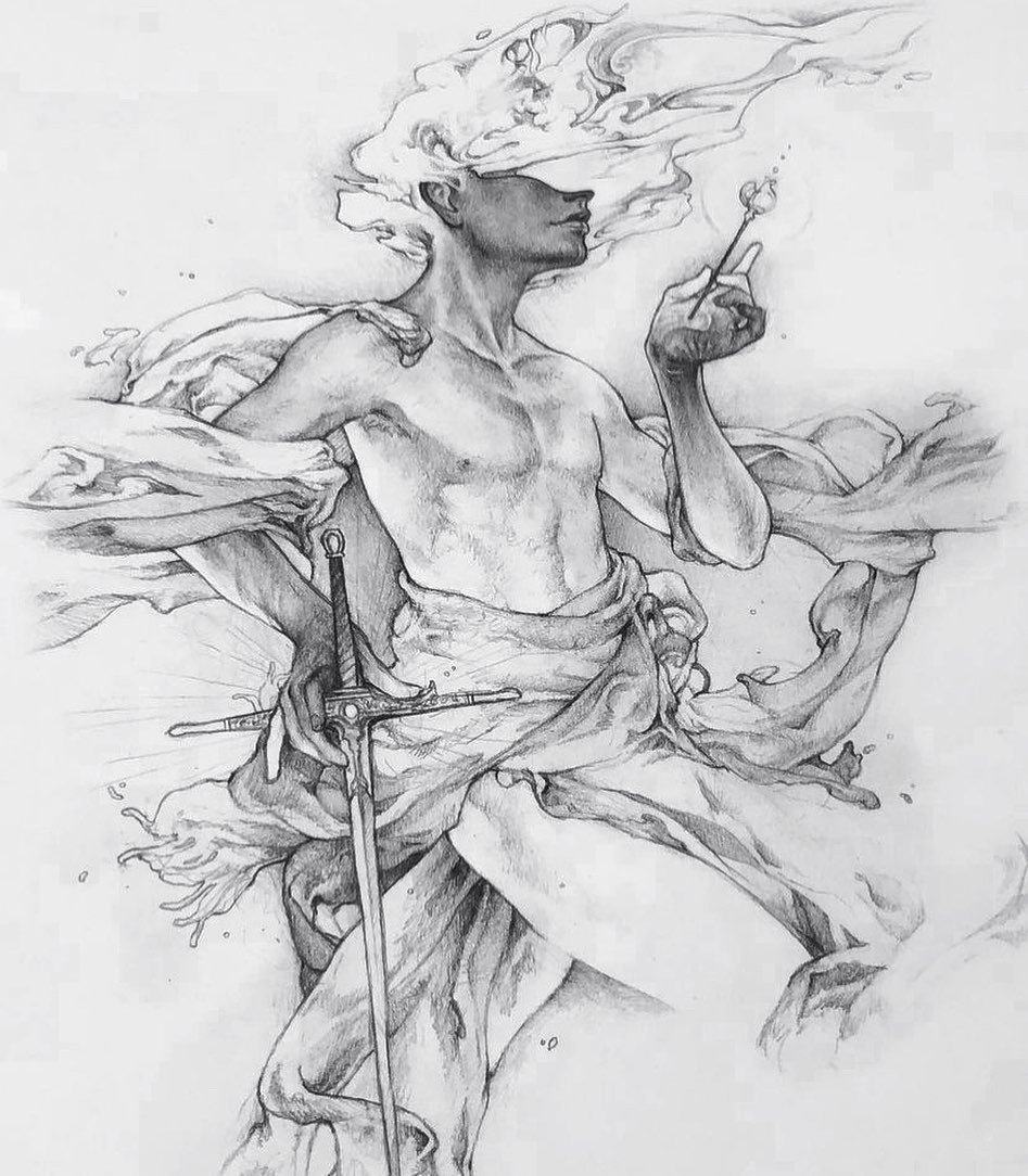 精细入微的暗黑魔幻主题铅笔手绘 艺术家 timothy von rueden