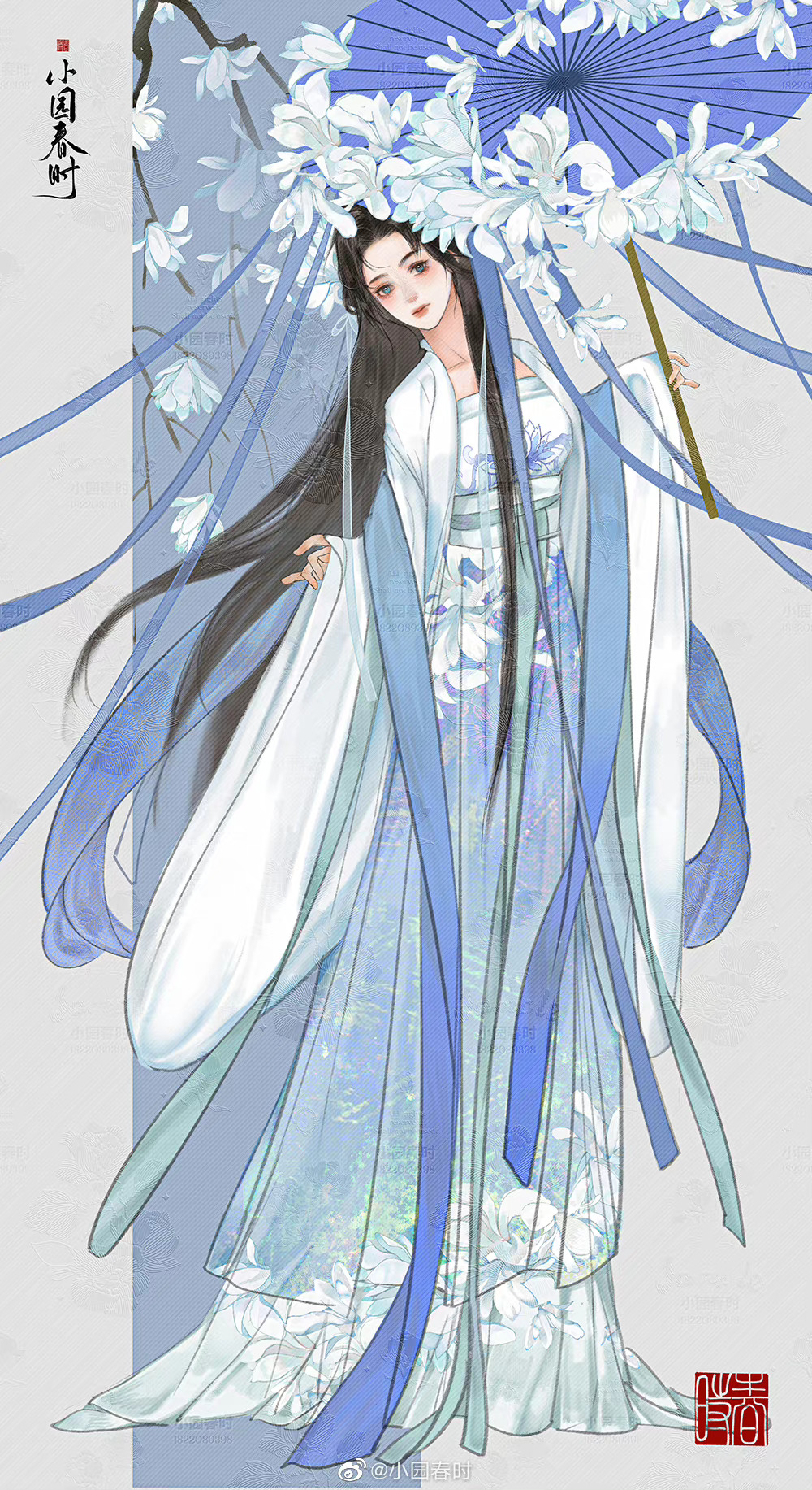 十二花神古风插画,太美了_高清图集_新浪网