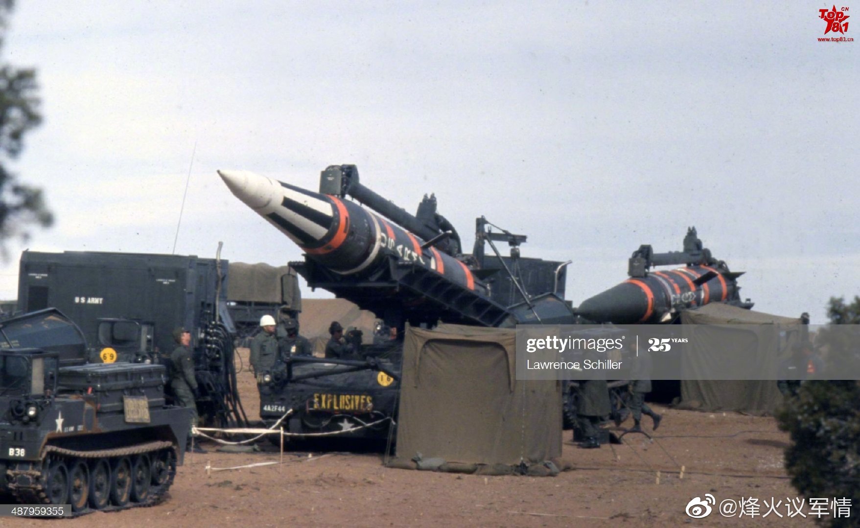 1963年,美军测试mgm-31a "潘兴i "弹道导弹