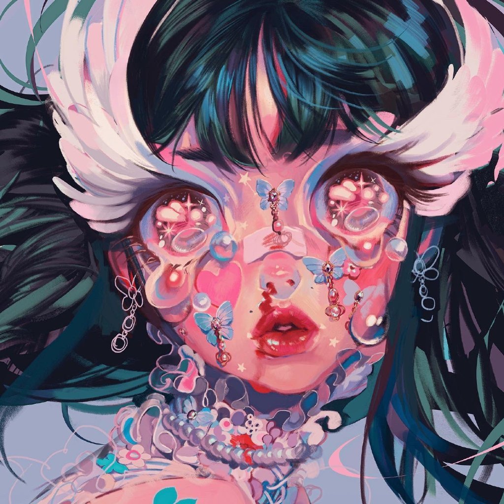 惊艳的人物插画,画风极具个性,来自插画师 eunice cruzabra