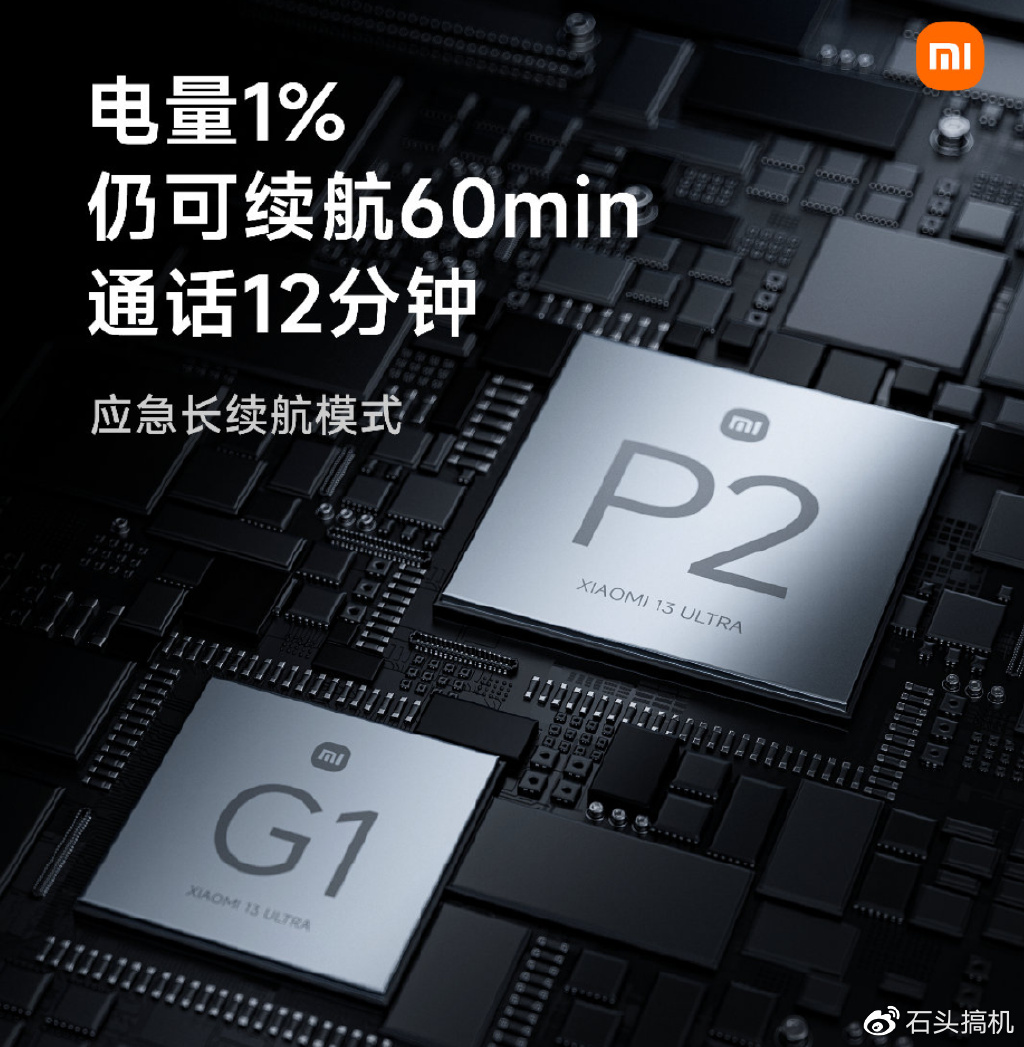 小米13 Ultra搭载澎湃P2+澎湃G1两款自研芯片!新增应急续航功能__财经头条