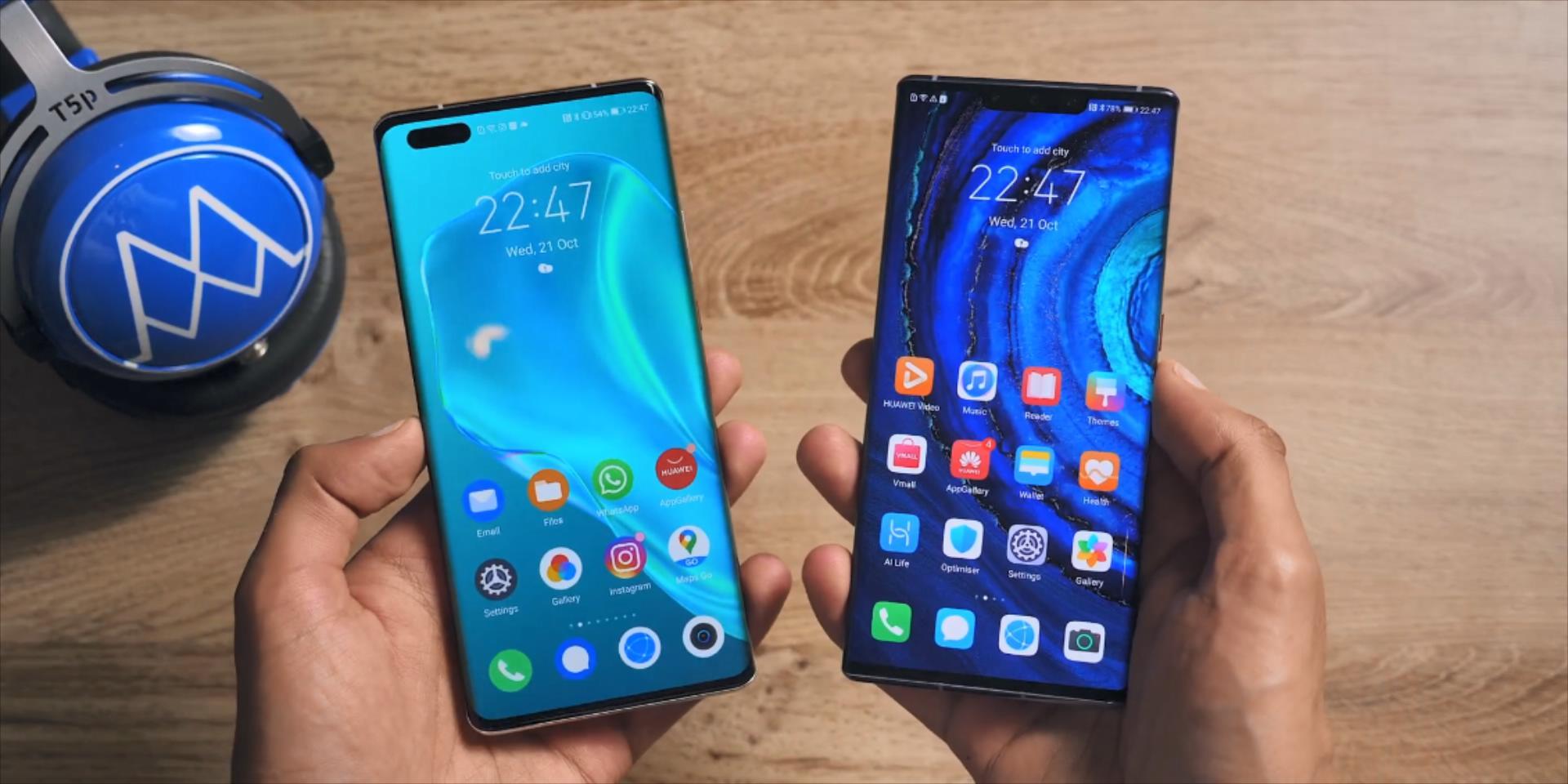 华为mate40promate30pro真机对比药丸屏和刘海屏哪个更好看