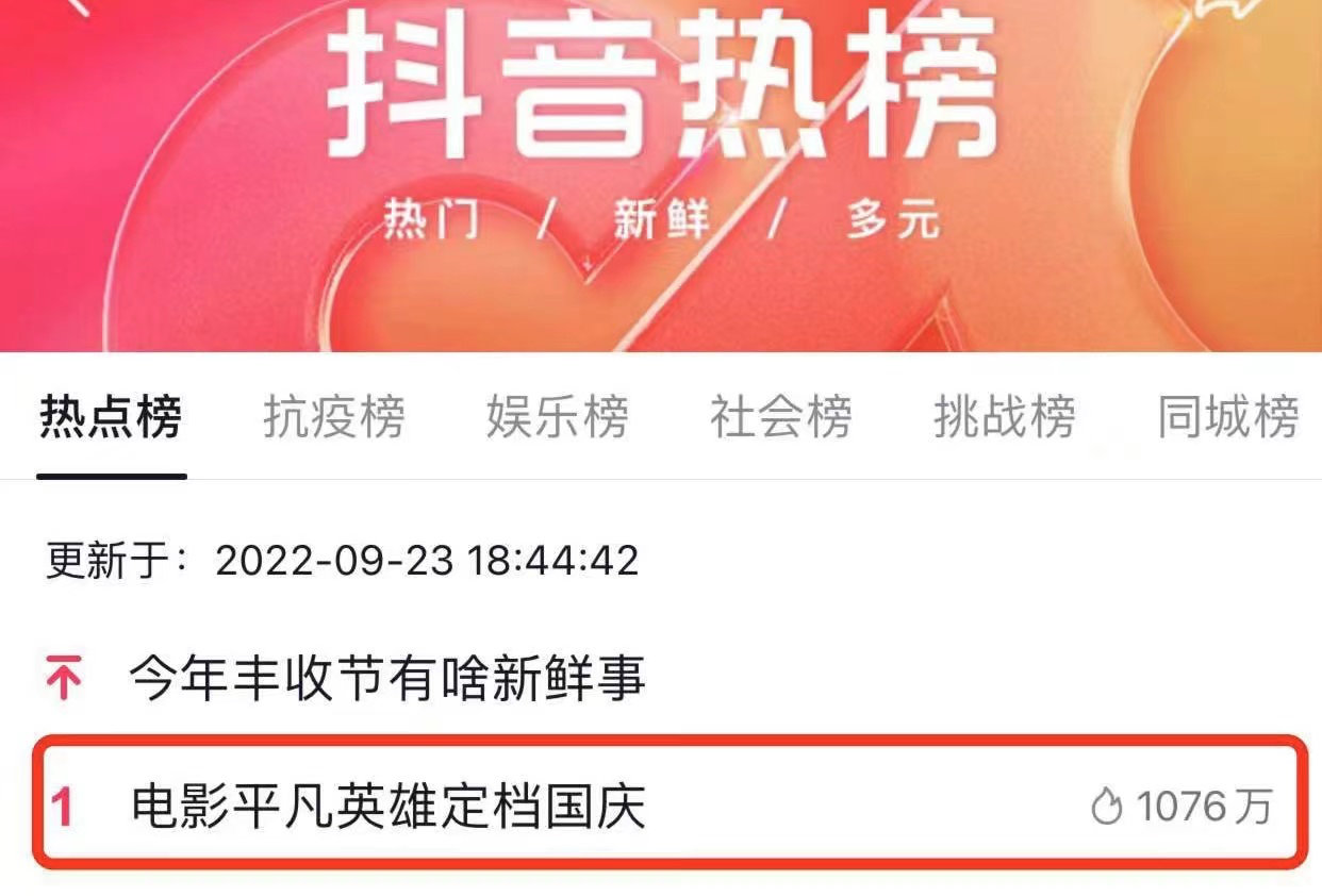 2022年国庆档打开方式有了，我们身边每一个人都是《平凡英雄》休闲区蓝鸢梦想 - Www.slyday.coM