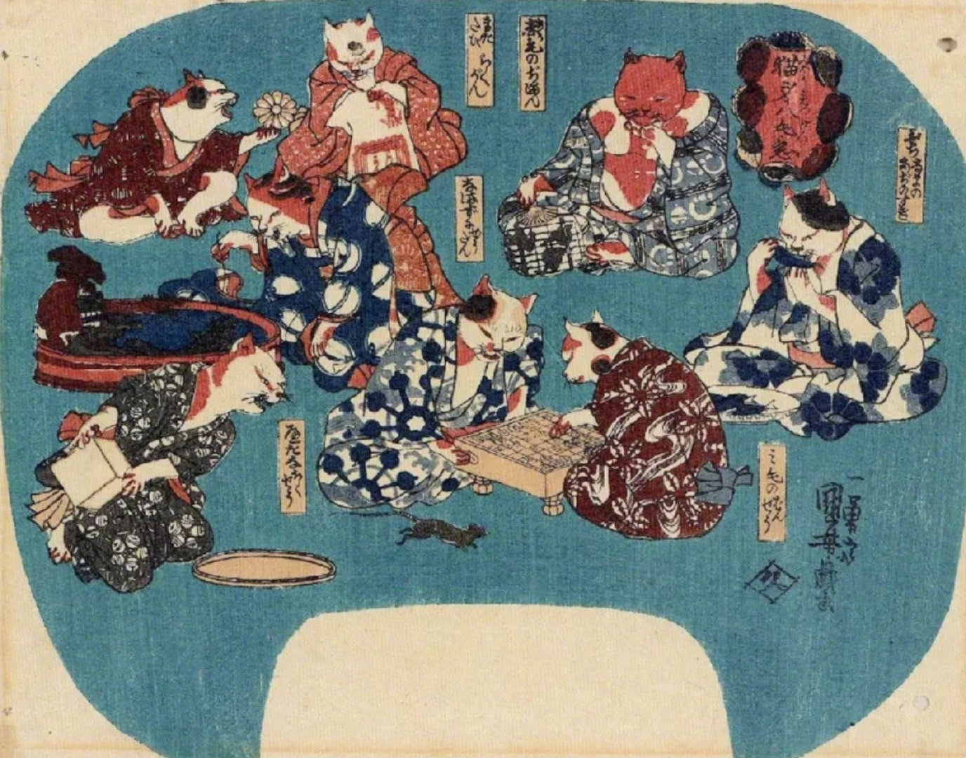 歌川国芳笔下的猫生百态