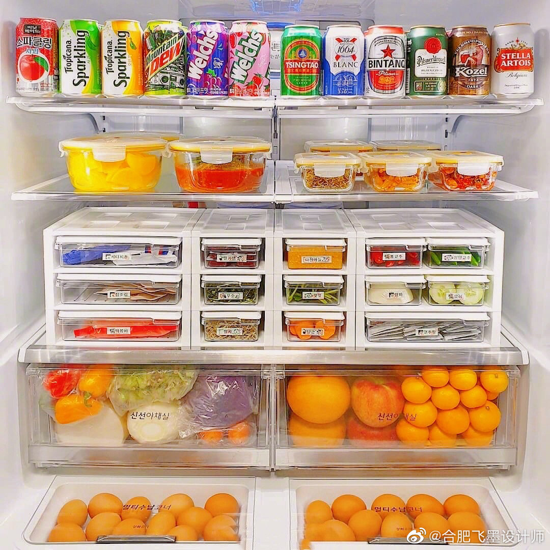 冰箱和零食柜的收纳工具必不可少