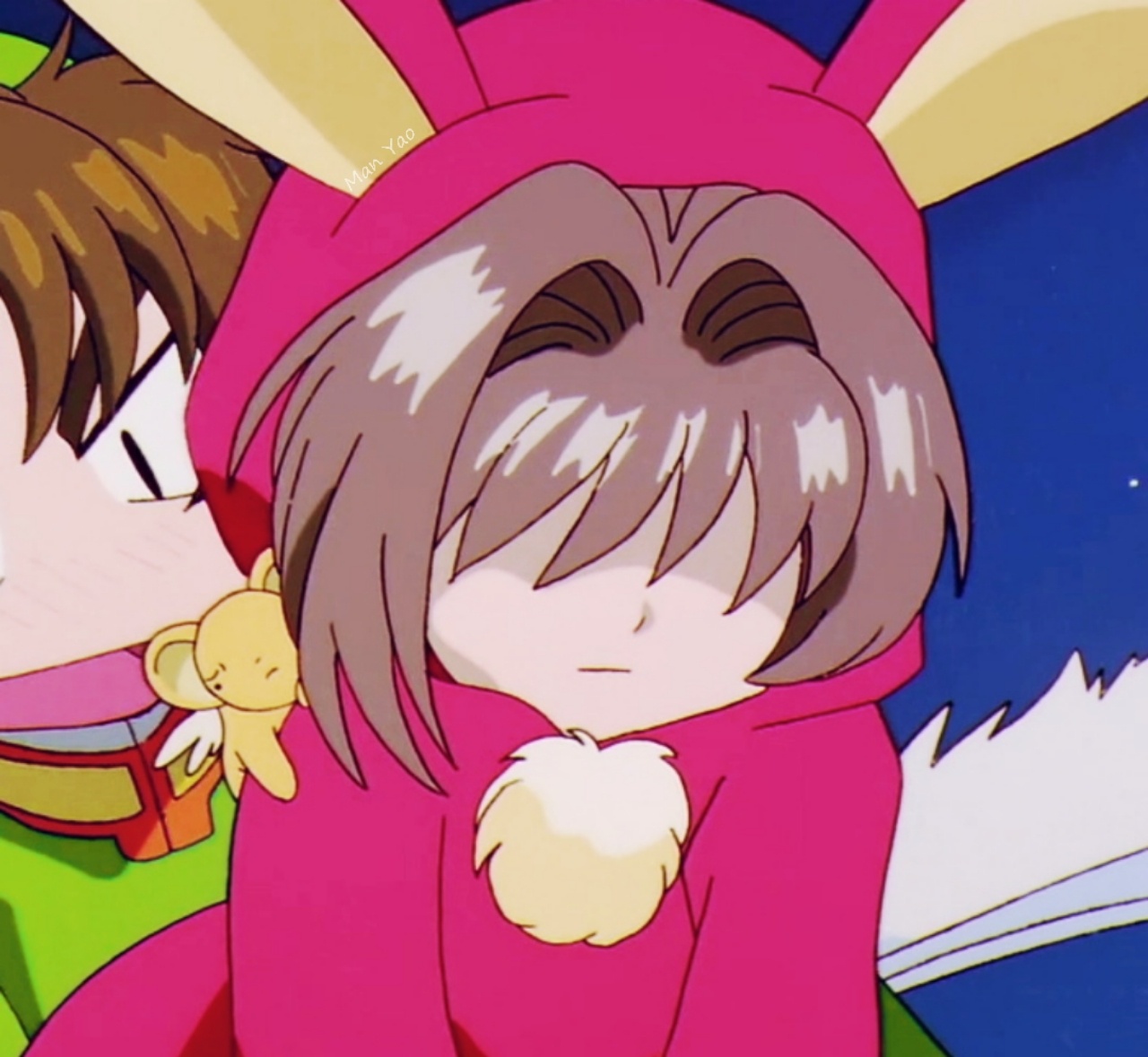 自截情头:木之本樱&李小狼 这一对太有爱了