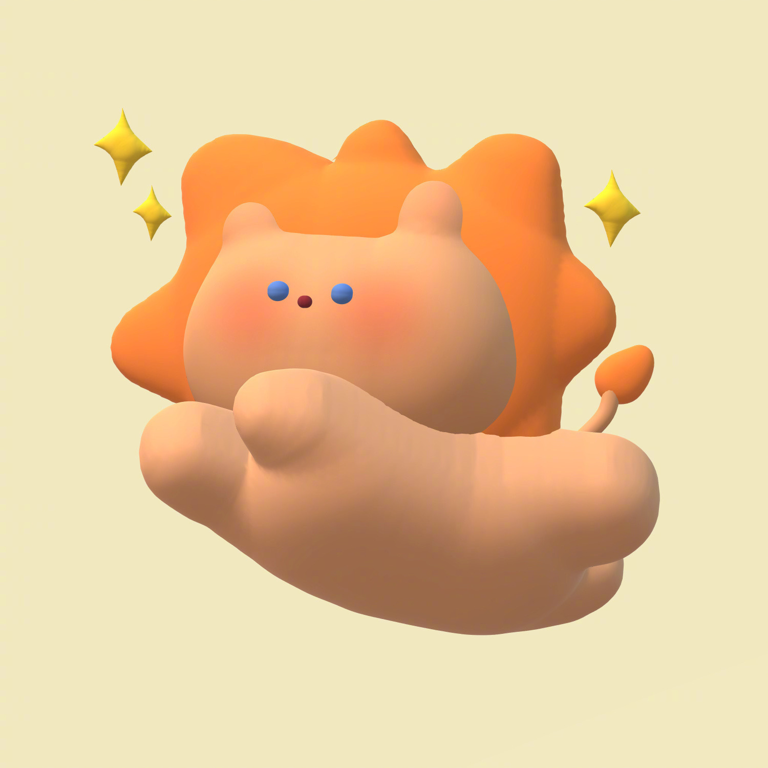 飞天小动物3d头像 太可爱啦