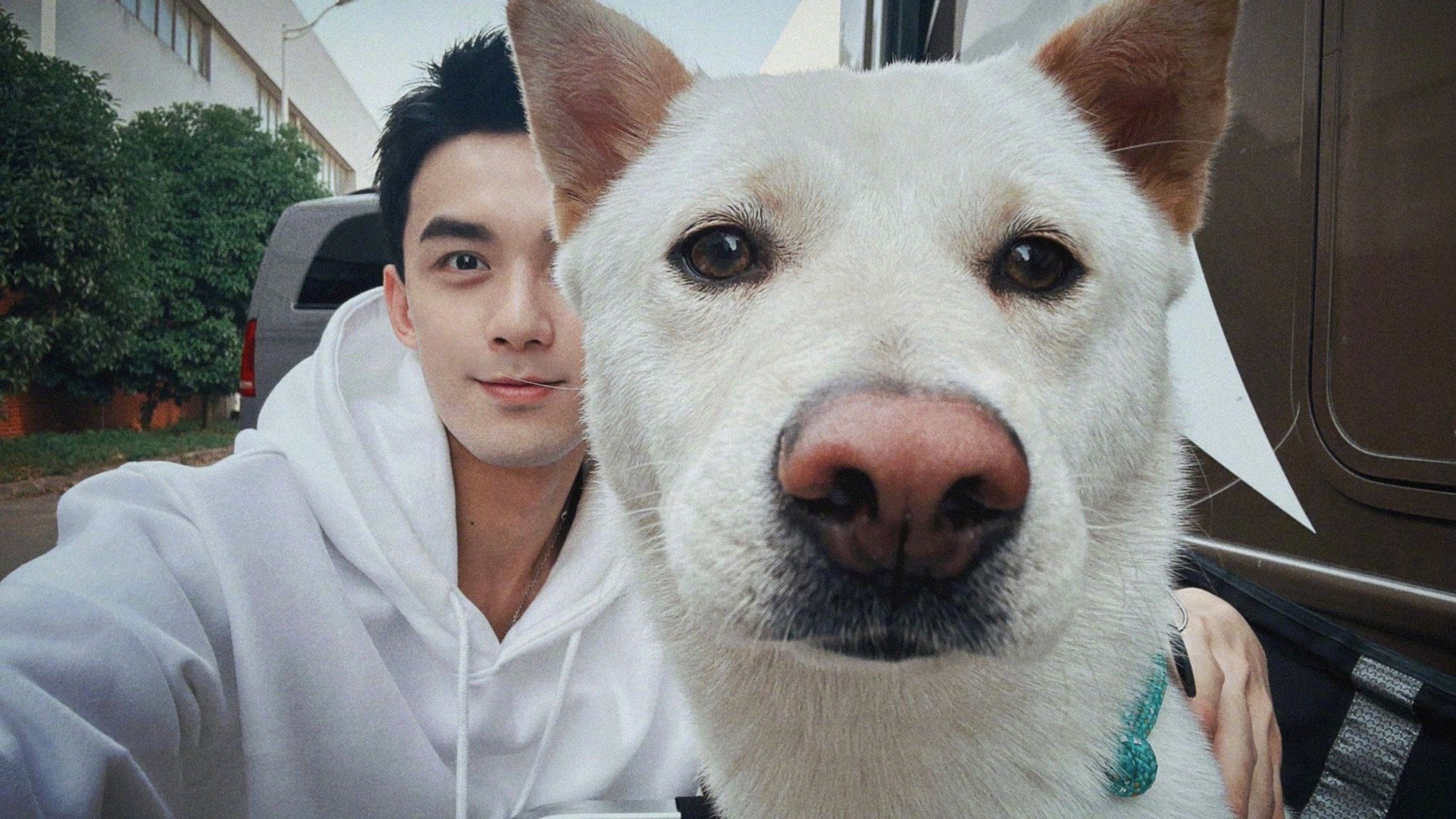 就问谁能不爱@吴磊leo 和小北的怼脸自拍!