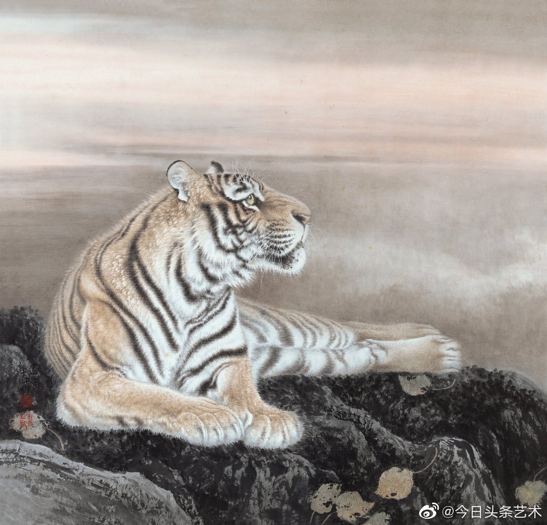 画家冯大中画笔下的老虎_高清图集_新浪网