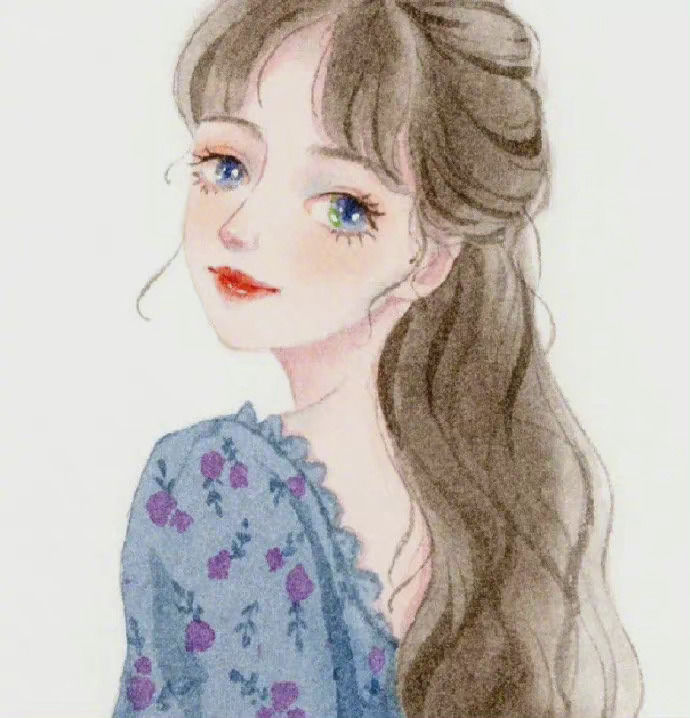手绘女生头像 这组太好看了吧!__财经头条