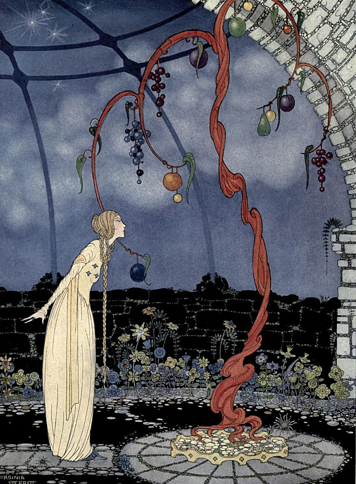 1920年代美国插画师virginia frances sterrett为《法国古老童话》