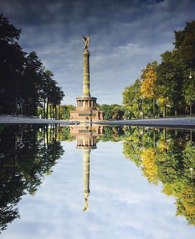 德国柏林蒂尔加藤公园的秋天,天高云远,好不惬意!