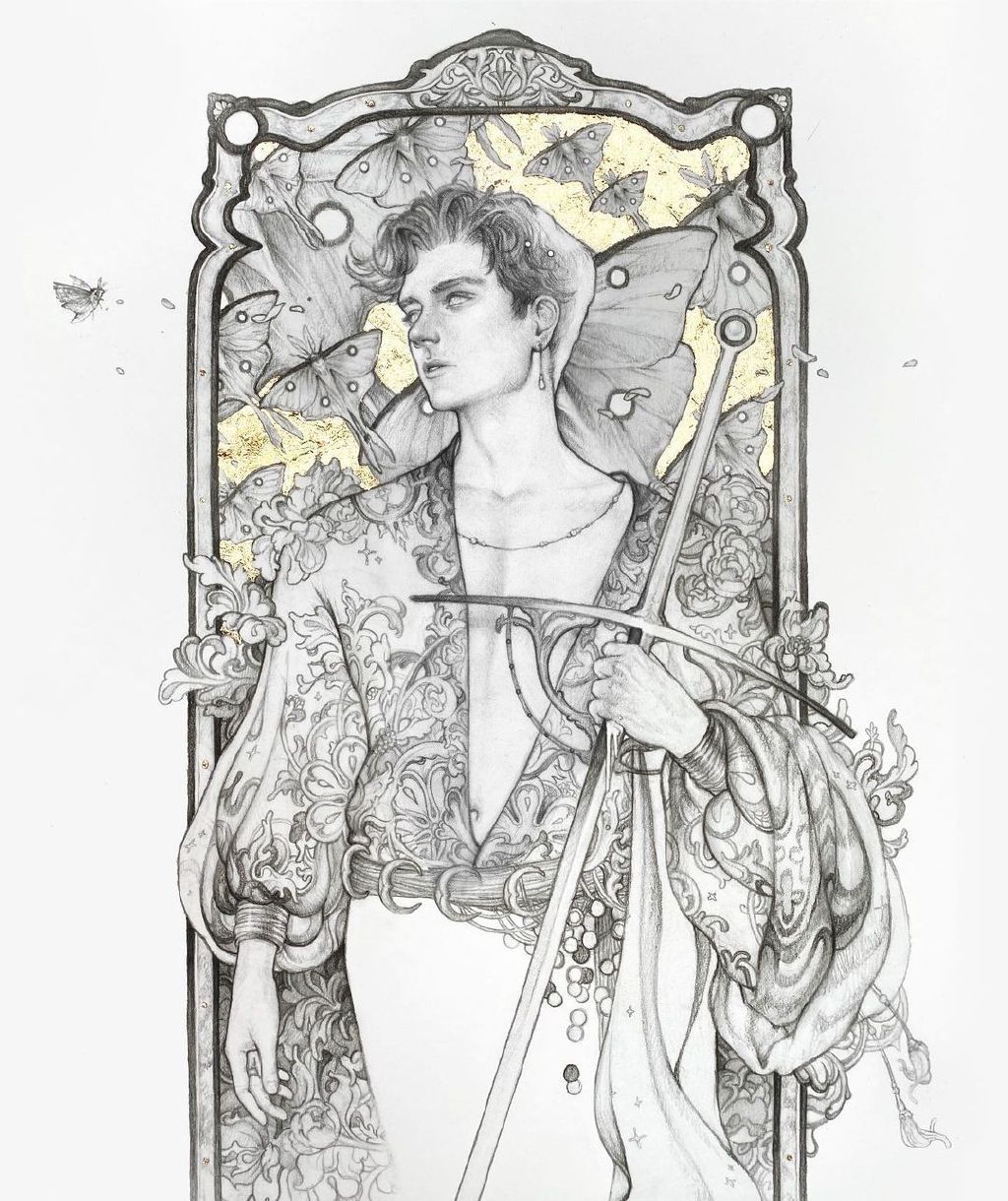 精细入微的暗黑魔幻主题铅笔手绘 艺术家 timothy von rueden