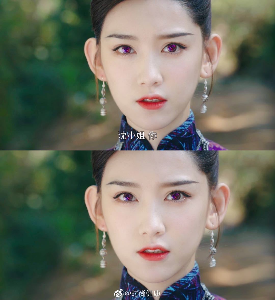 今晚@李沐宸daisy 饰演的沈银灯一袭红色特效妆酷飒