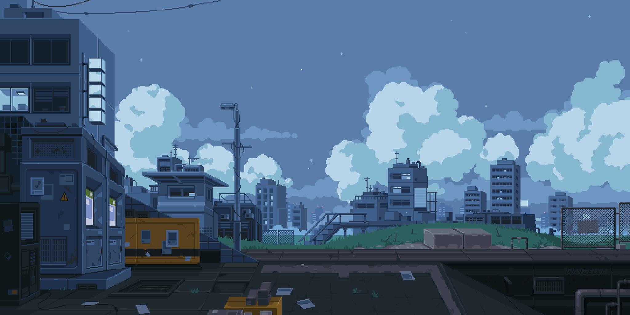 像素风的电脑壁纸很适合男生用喔