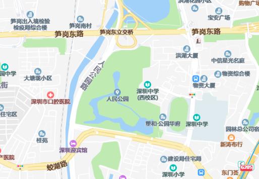 廊坊市人民公园地图图片