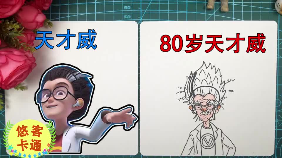 80岁的天才威来啦他到底长啥样作者用1幅趣味卡通漫画告诉你