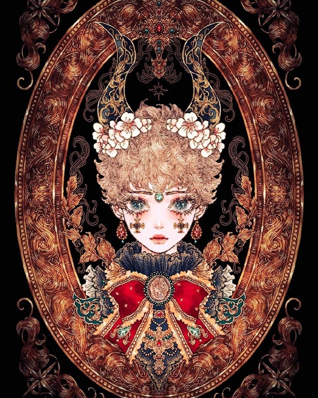 巴洛克风人物插画 gilyun