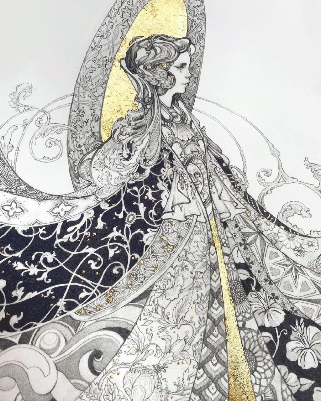 精细入微的暗黑魔幻主题铅笔手绘 艺术家 timothy von rueden