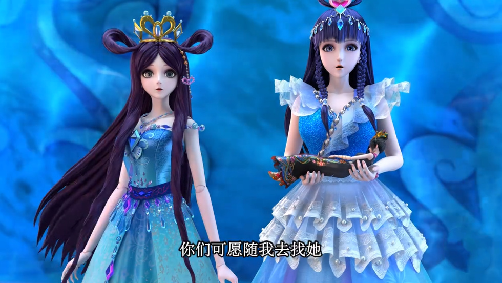 叶罗丽王默和罗丽的黑化造型曝光服装配色和梦公主有一拼