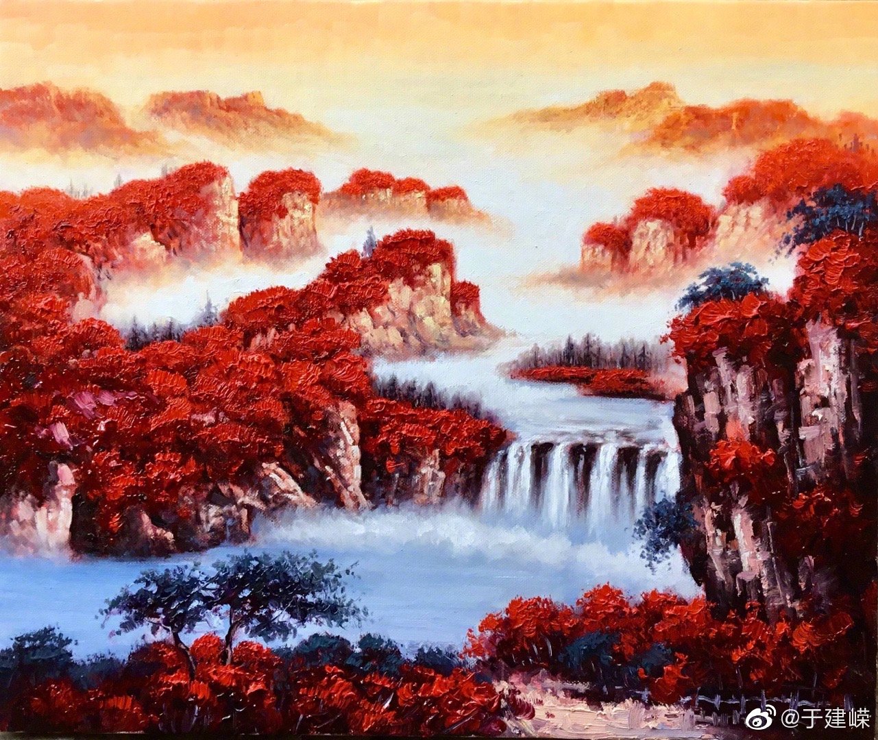 罗占伟油画作品—《鸿运当头》吉星高照