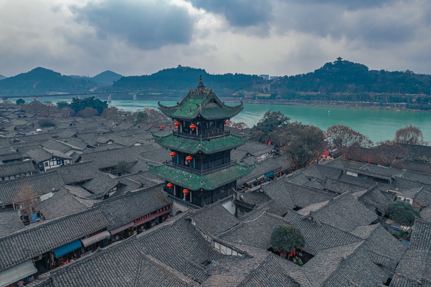 挤死人了,阆中古城,挤挤挤,去看了人人人从从从众众众……_高清图集