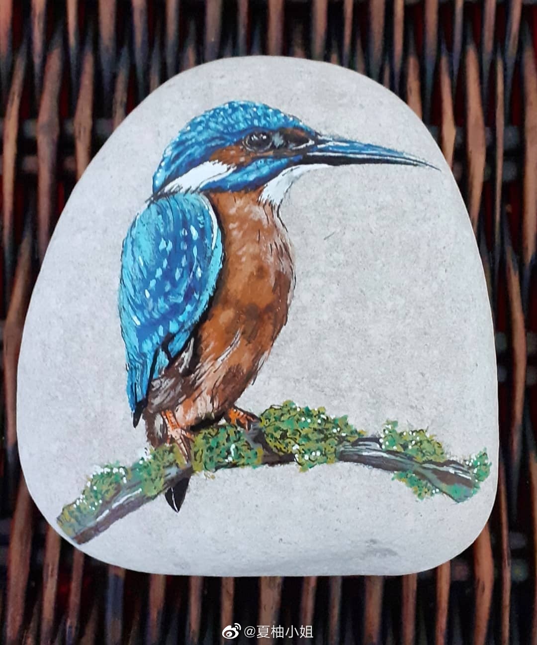 超美的动物石头画合集