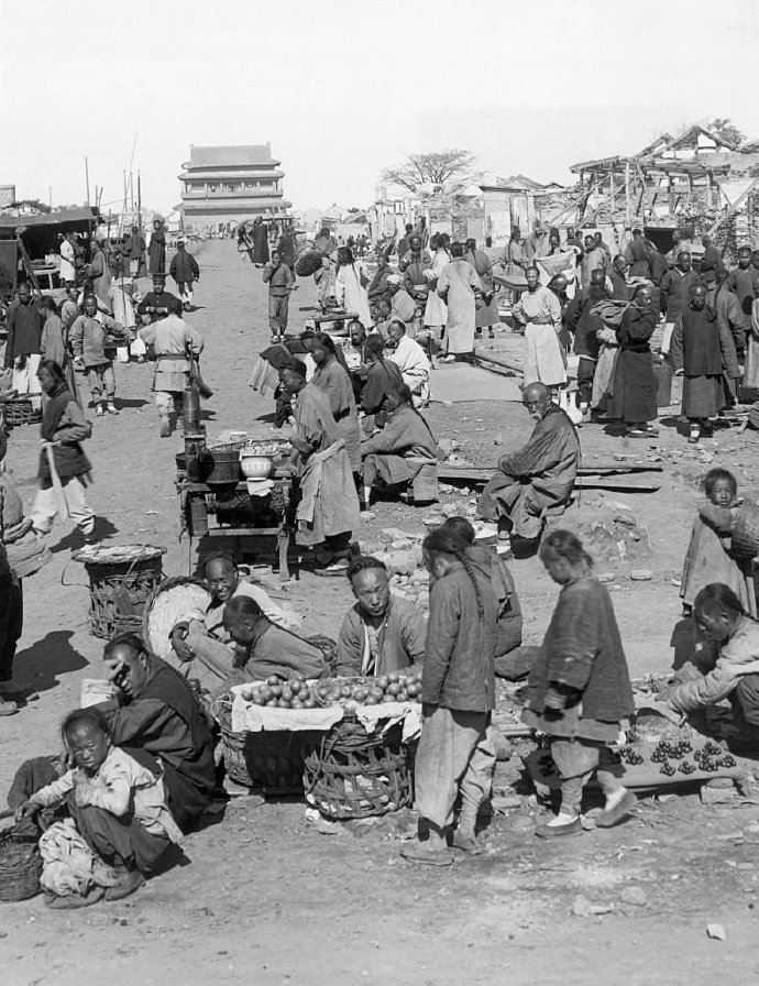 1900年,八国联军攻破后的北京城.