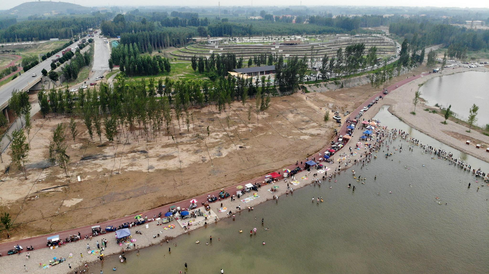 (环境)石家庄:滹沱河生态修复三期工程正式通水|鹿泉|滹沱河|石家庄