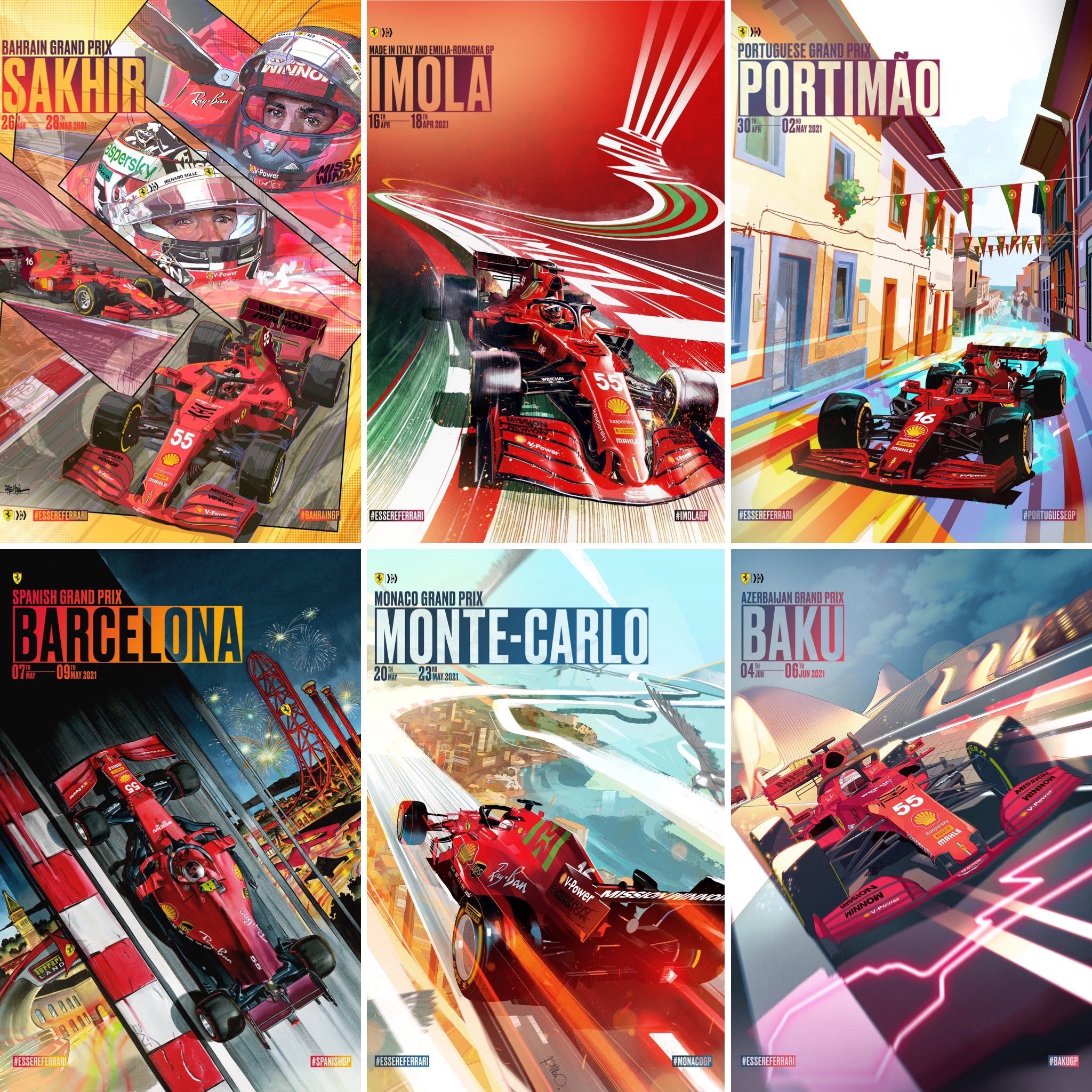 2021赛季f1世界锦标赛海报总冠军——法拉利!_高清图集_新浪网