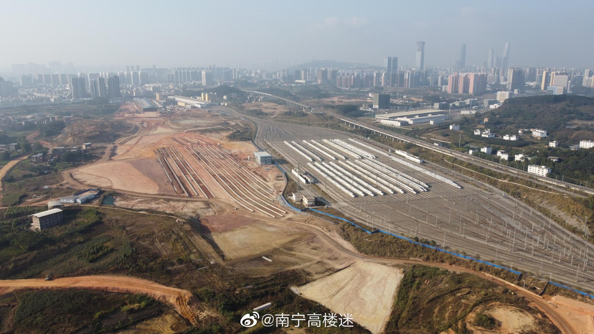 蓉茉大道北延长线和南宁第二动车所最新进度