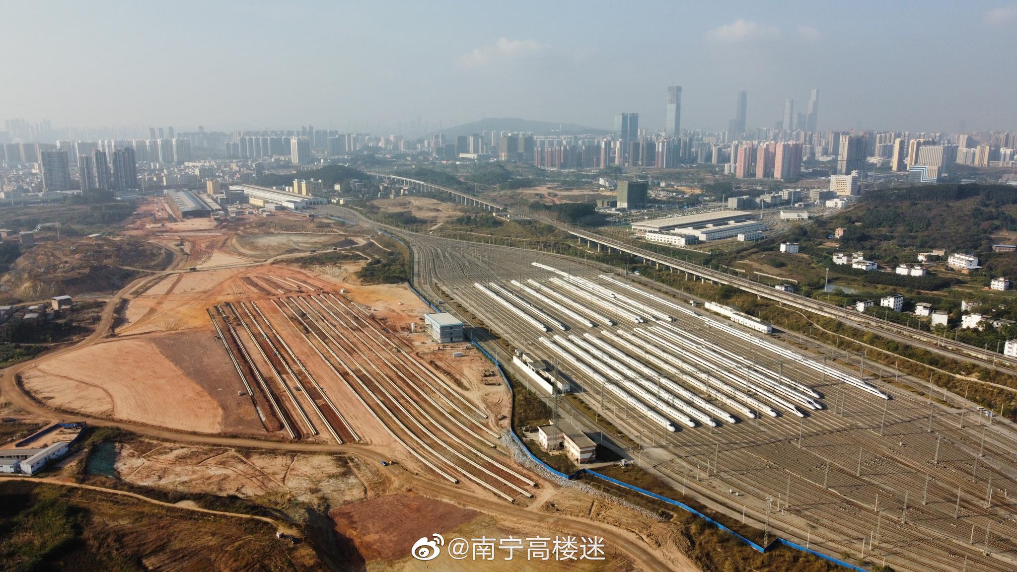 蓉茉大道北延长线和南宁第二动车所最新进度