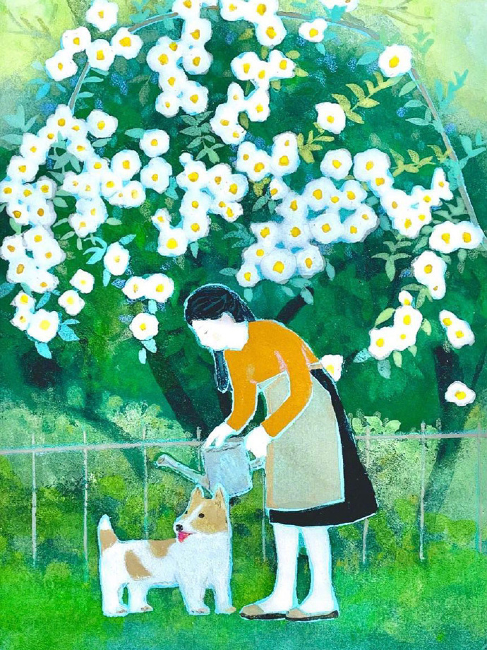 来自日本插画师 isozaki nana 治愈系插画设计