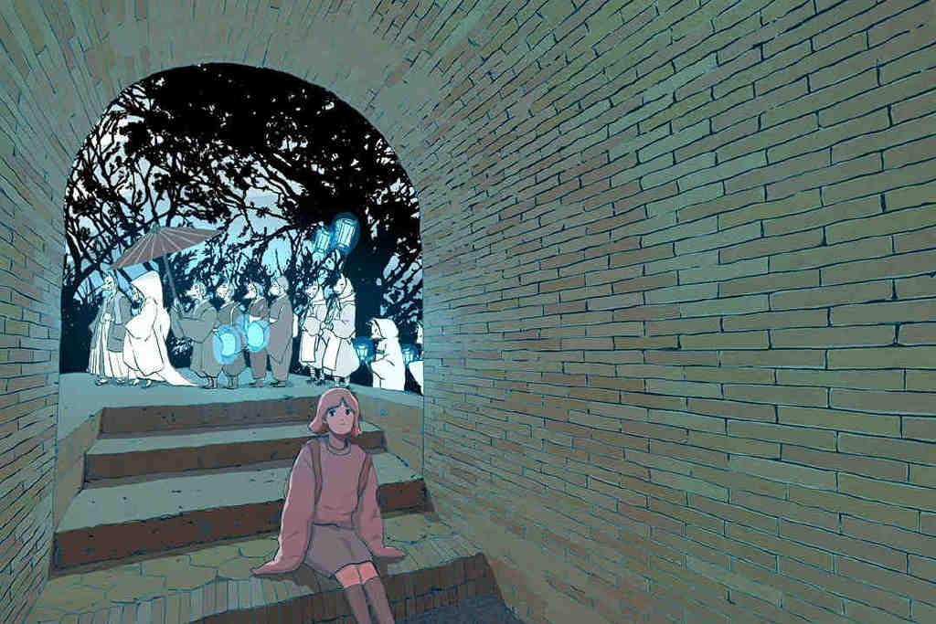 小清新又不失个性的人物插画，色彩浓郁，色调柔和且氛围感强休闲区蓝鸢梦想 - Www.slyday.coM