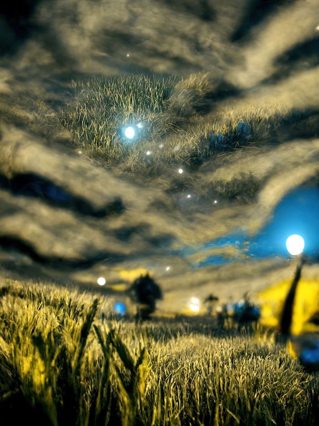 麦田金浪,星空闪耀梵高