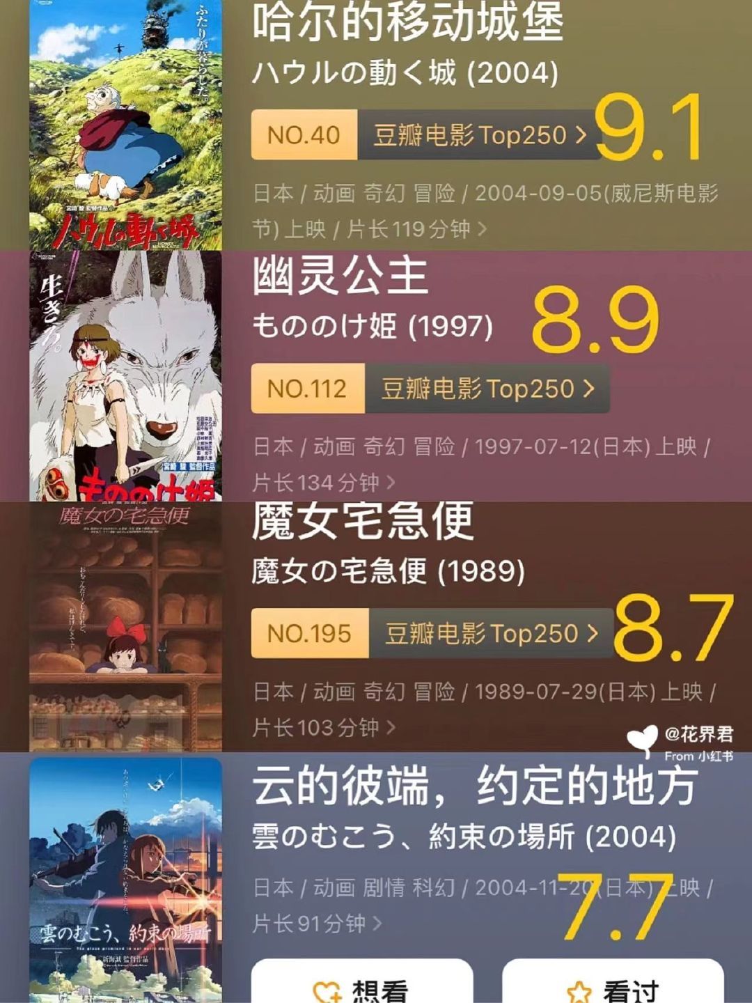 32部豆瓣高分治愈系日漫电影推荐 看完后会变快乐，收着！