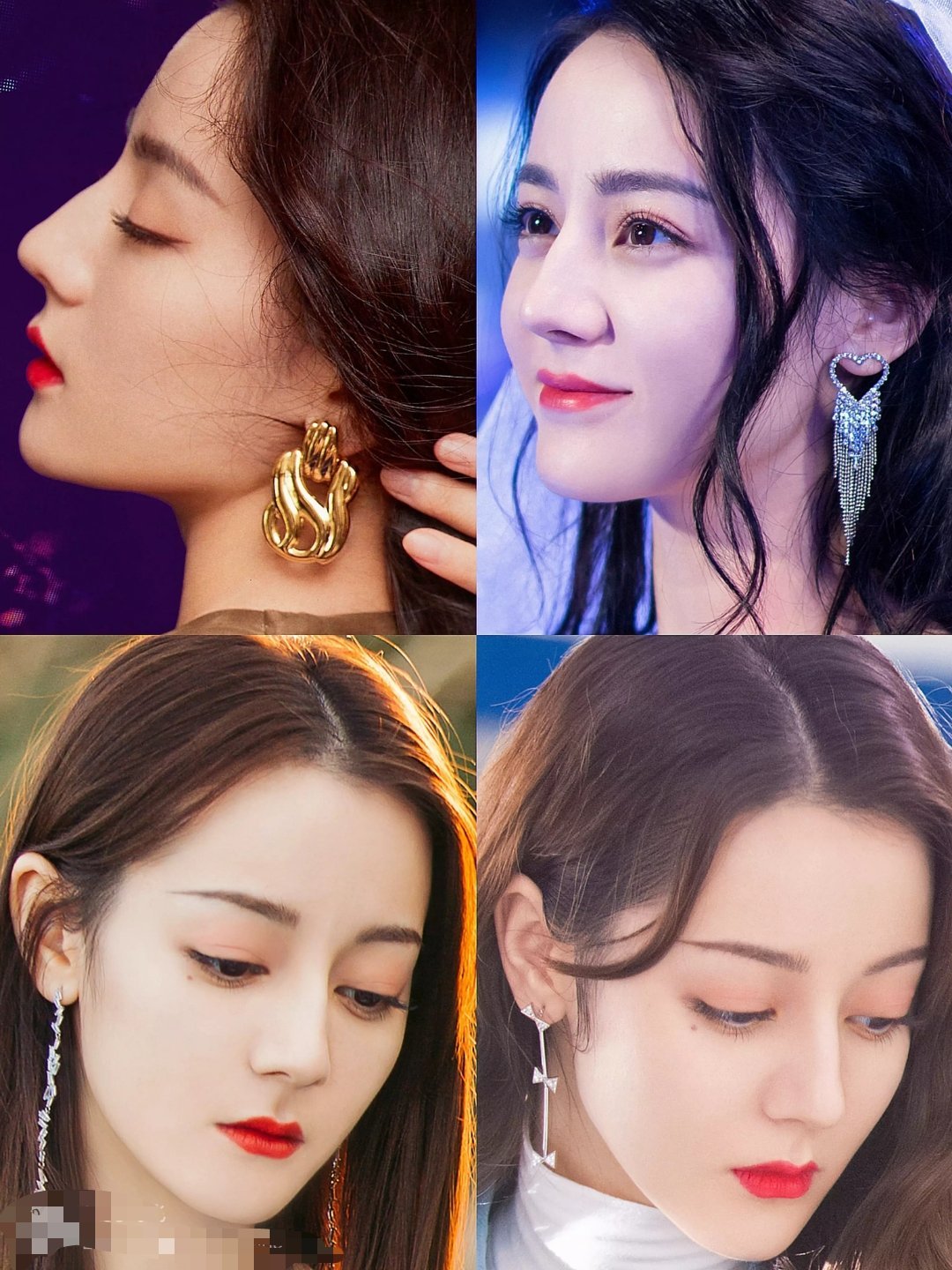 迪丽热巴耳环合集,你最喜欢哪一款?__财经头条