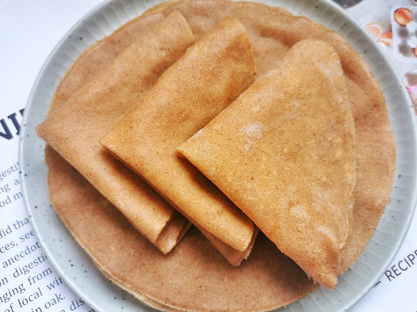 减脂瘦身的全麦饼不要买了,30分钟做15张,一周的早餐有了