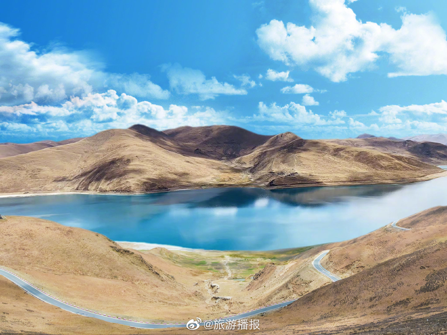 羊卓雍措,有的人简称羊湖,藏语意为“碧玉湖”……__财经头条