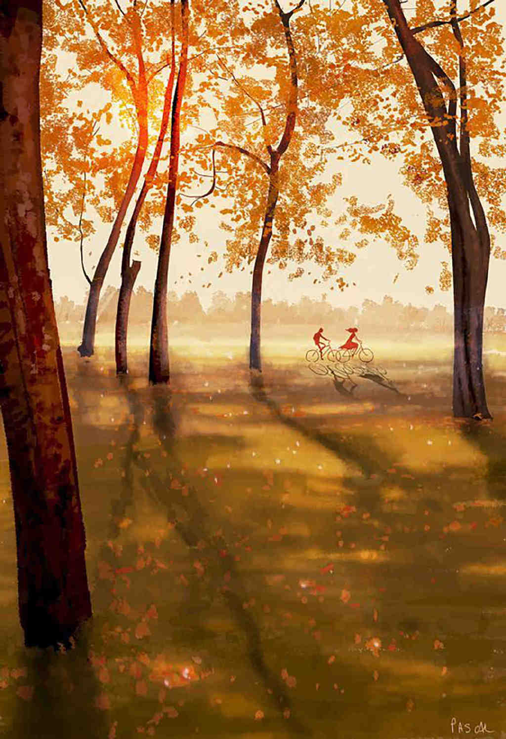 充满着浓浓情感的人物插画，不管是配色还是光影，都很有个人特色休闲区蓝鸢梦想 - Www.slyday.coM