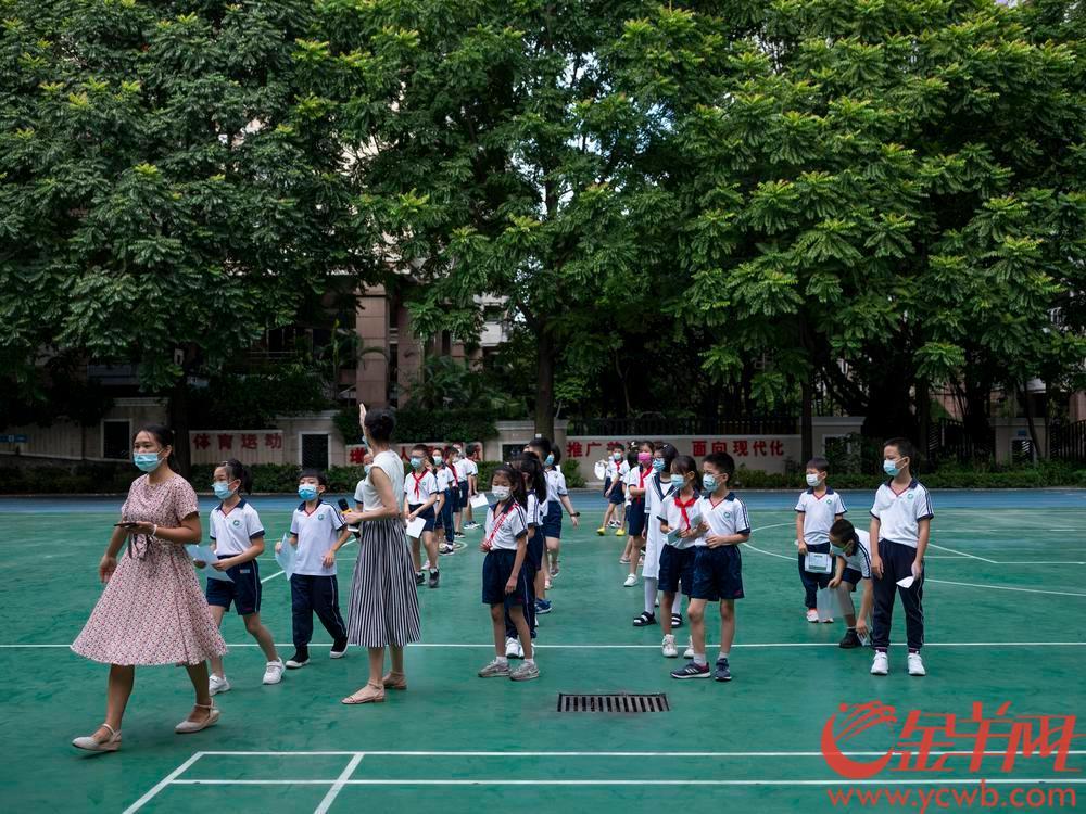 广州市海珠区小学进行开学前核酸检测