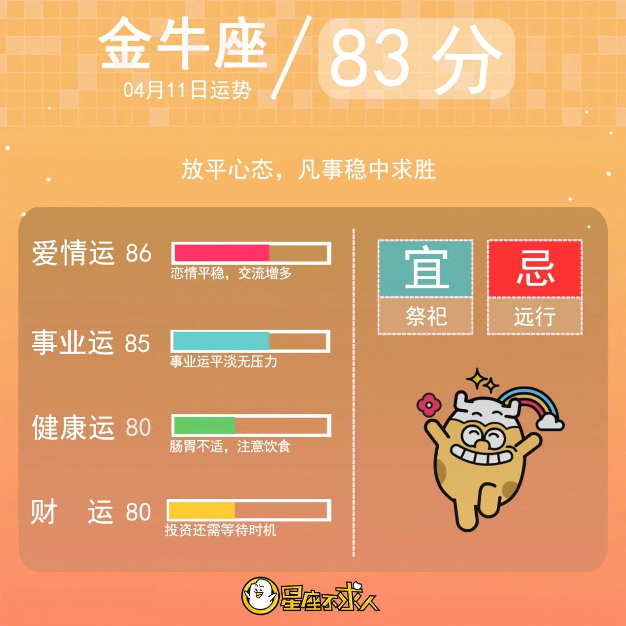 年4月11日星座运势来啦 年4月11日星座运势来啦