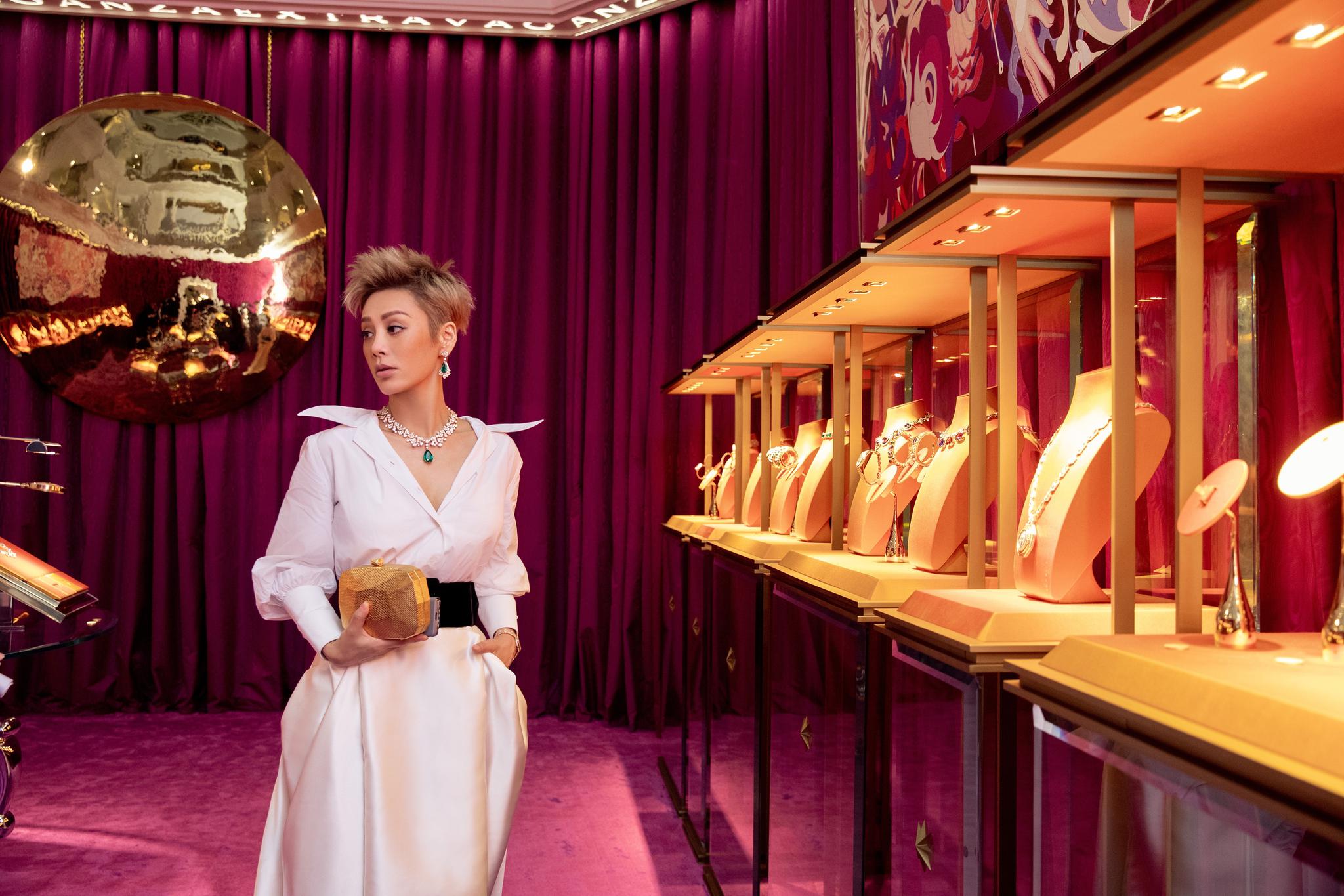 欢娱影视@宁静 出席bvlgari宝格丽巴洛克高级珠宝系列发布活动