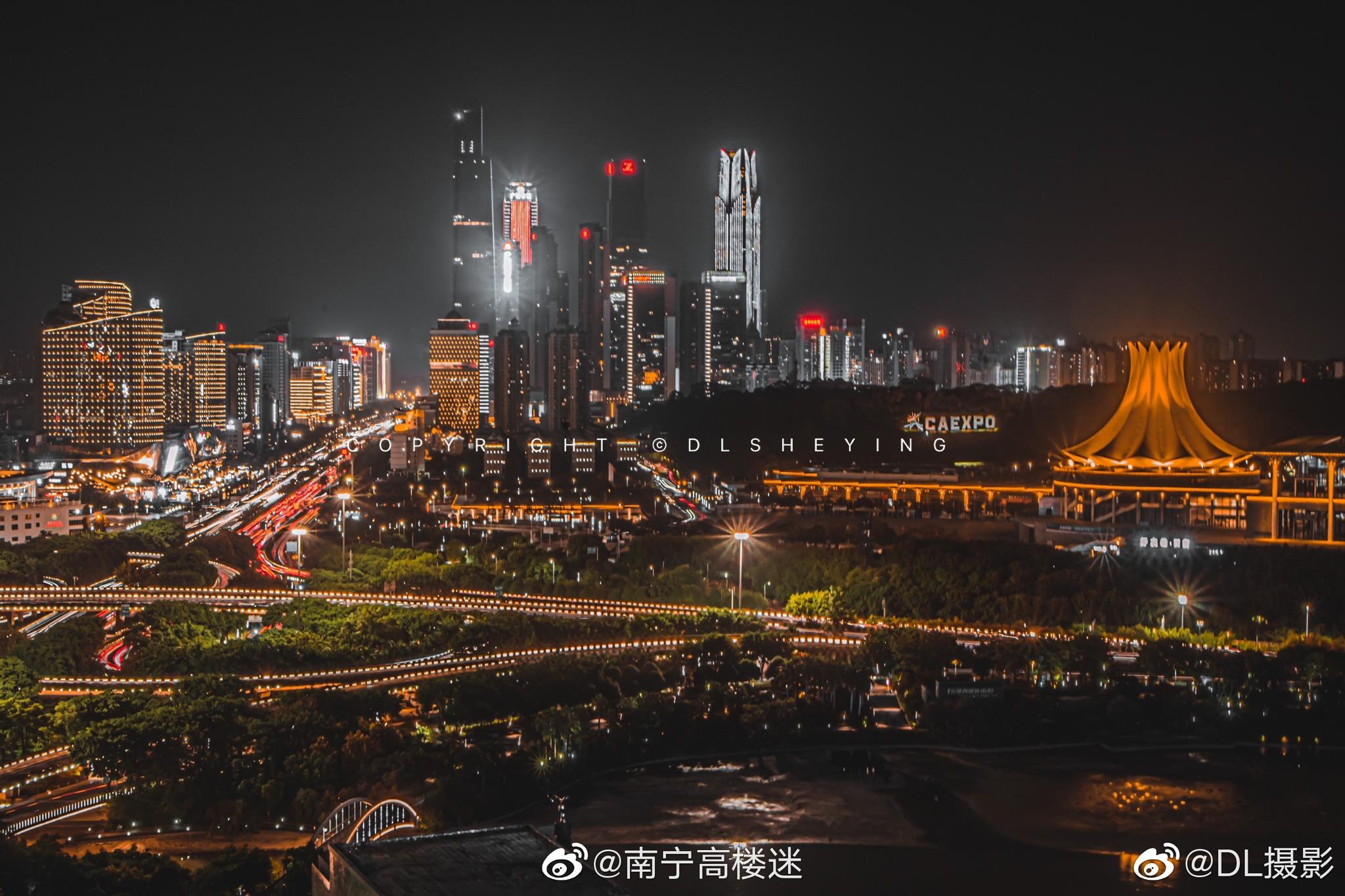 民族大道夜色,怎么拍都让人陶醉.|夜色|民族|南宁_新浪新闻