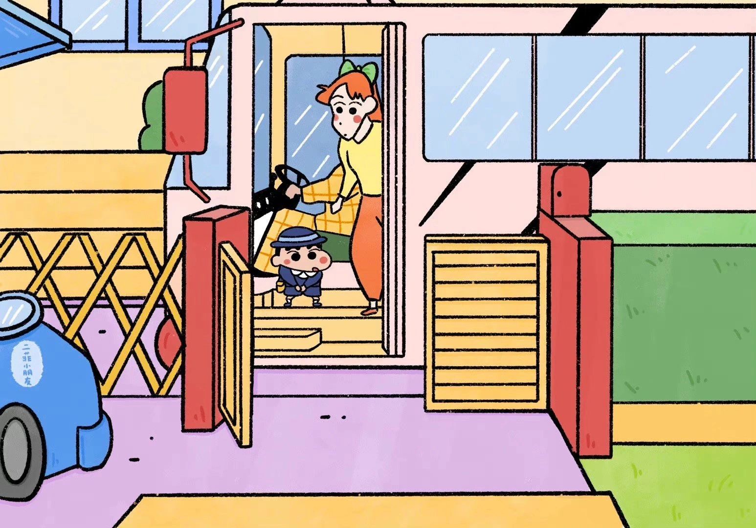 蜡笔小新ipad电脑壁纸背景图好可爱